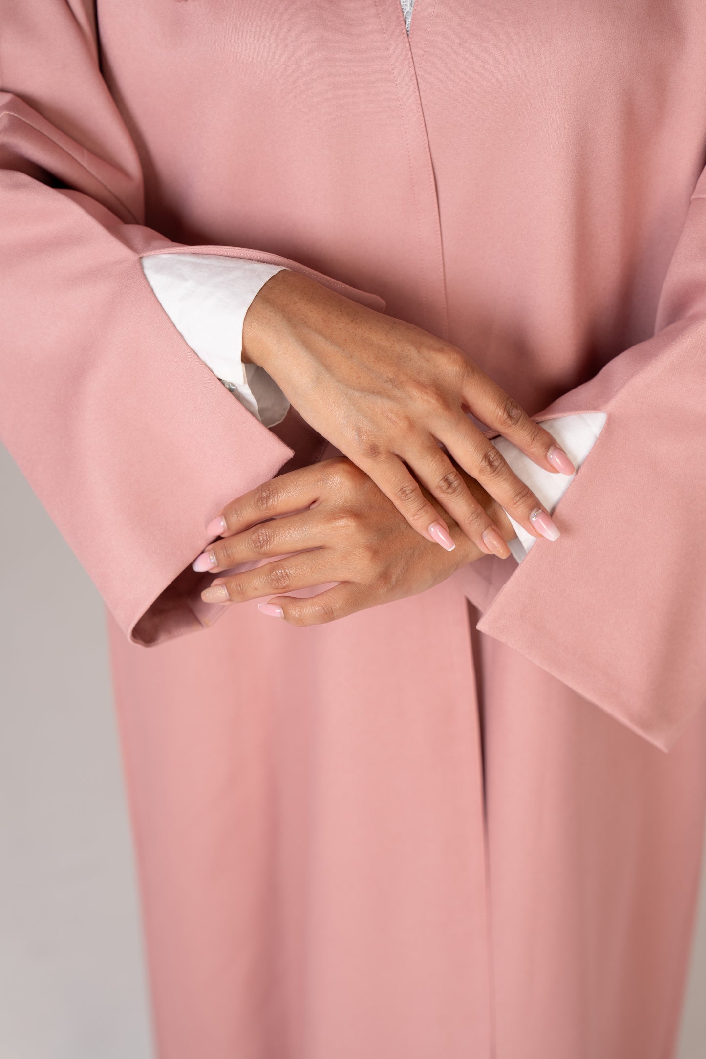 Duo-Tone Pink Abaya