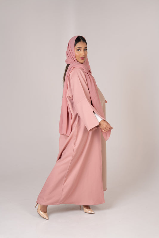 Duo-Tone Pink Abaya
